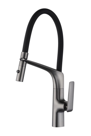 Смеситель для кухни Vincea VKF-115GM, вороненая сталь
