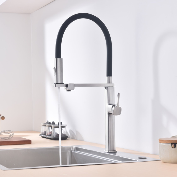 Смеситель для кухни Vincea VKF-119CH, хром