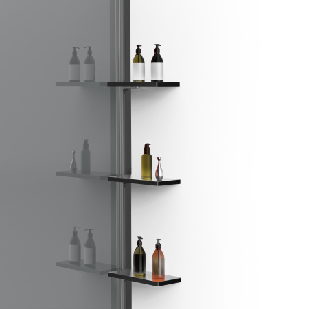 Душевая перегородка Волк-Ин (Walk-In) VSW-1WSL120CGGM, 1200*2000, вороненая сталь, стекло тонированное