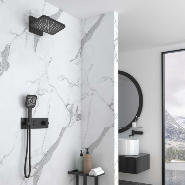 Душевой комплект Inspire VSFW-422TI4MB встраиваемый, термостатический, двухрежимный, черный