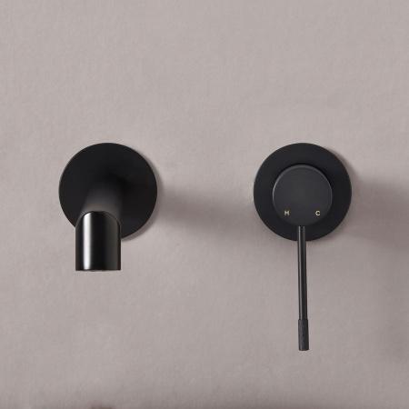 Смеситель для раковины Desire VBFW-1D1MB встраиваемый однорычажный, черный 