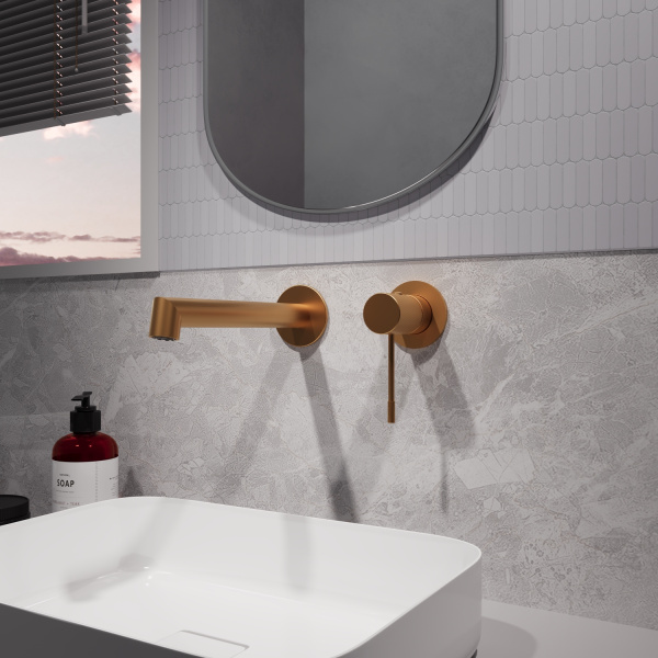 Смеситель для раковины Дизаер (Desire) VBFW-1D1BC встраиваемый однорычажный, брашированная медь