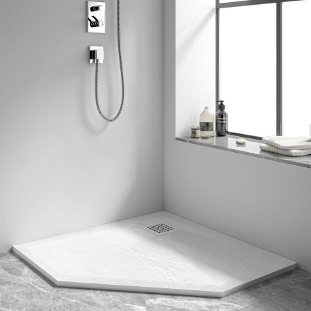 Поддон для душа из искусственного камня VST-4SP9090W, 900*900*25, белый матовый