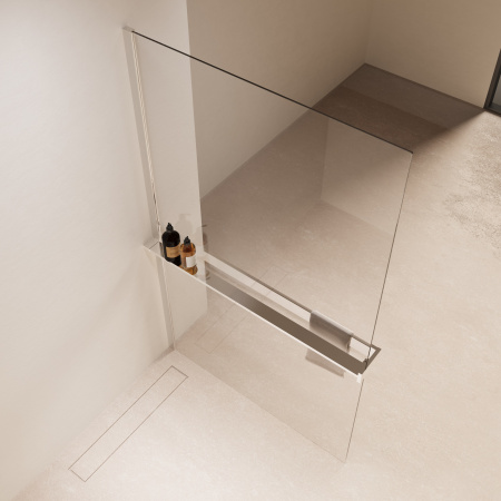 Душевая перегородка Волк-Ин (Walk-In) VSW-1HR120CL, 1200*2000, хром, стекло прозрачное