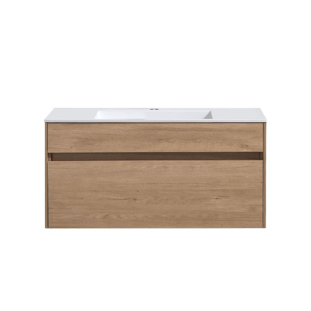 База под раковину Кьяра (Chiara) 1000 подвесная, 1 выкатной ящик микролифт, Натуральный дуб (N.Oak)