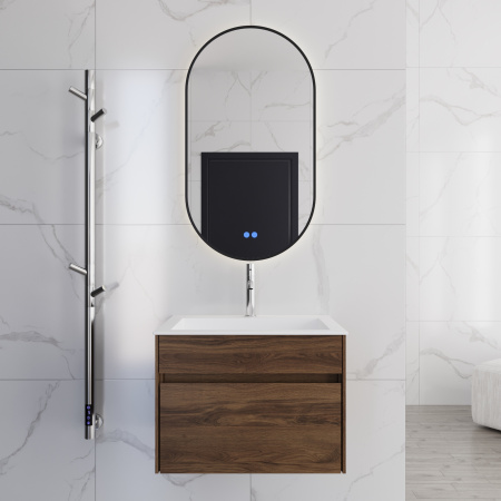 База под раковину Кьяра (Chiara) 600 подвесная, 1 выкатной ящик микролифт, Дуб Чарльстон (C.Oak)