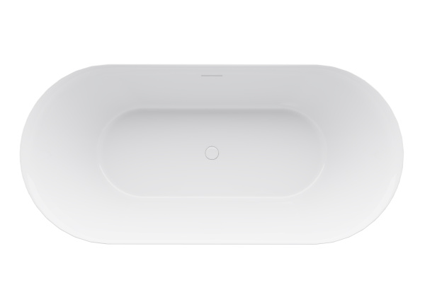 Ванна акриловая Vincea VBT-709-1700, 1700*800*585, цвет белый, щелевой перелив, слив белый