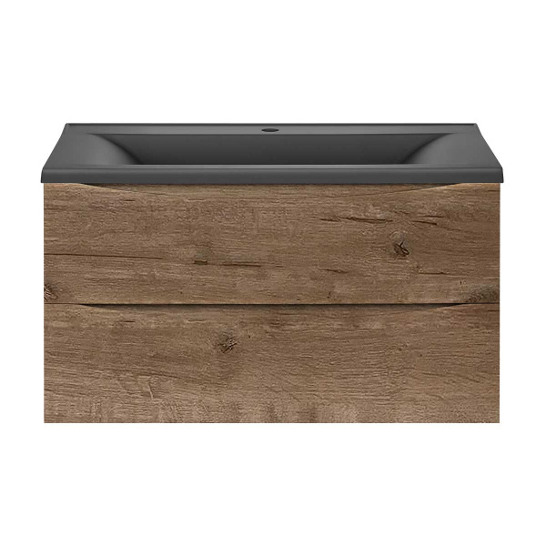 База под раковину Mia 900 подвесная, 2 выкатных ящика soft close, V.Oak