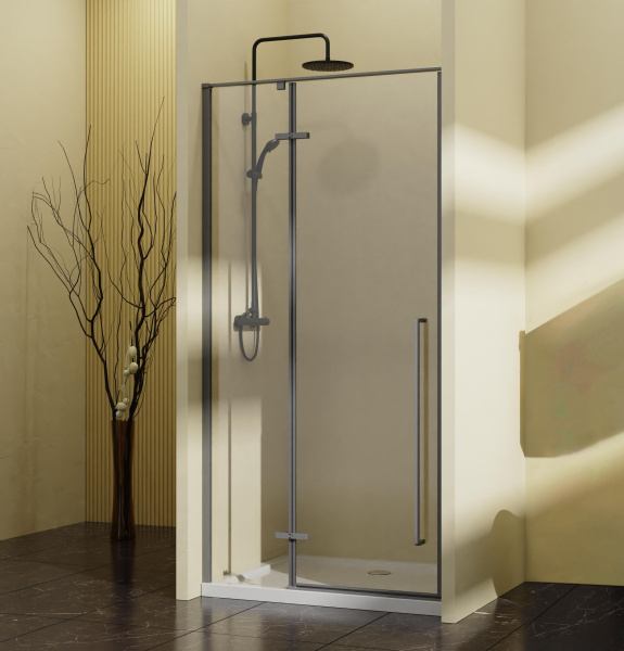 Душевая дверь Slim-N VDPH-5SN900CLGM, 900, вороненая сталь, стекло прозрачное Душевая дверь Slim-N VDPH-5SN900CLGM, 900, вороненая сталь, стекло прозрачное