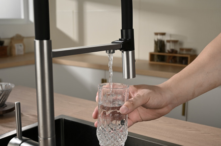 Смеситель для кухни Vincea VKF-120CH, хром