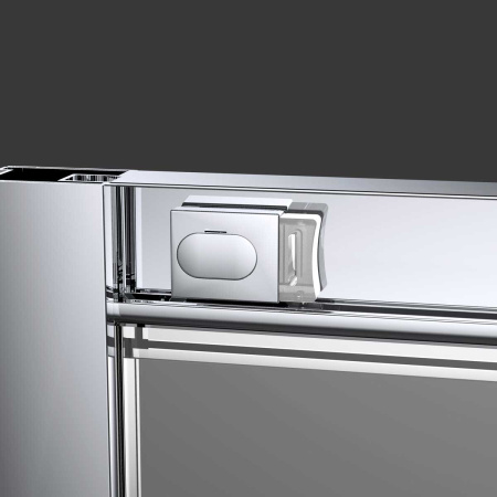 Душевой уголок Альфа (Alpha) VSS-3AL900CL, 900*900, хром, стекло прозрачное