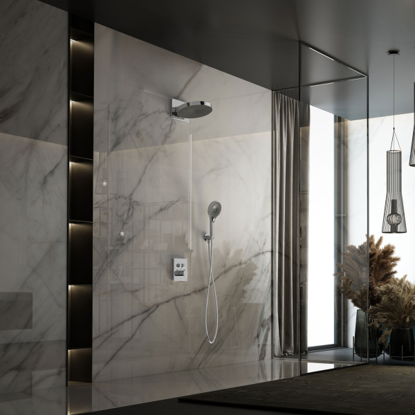 Душевой комплект Inspire VSFW-3I21T1CH встраиваемый, термостатический, двухрежимный, хром