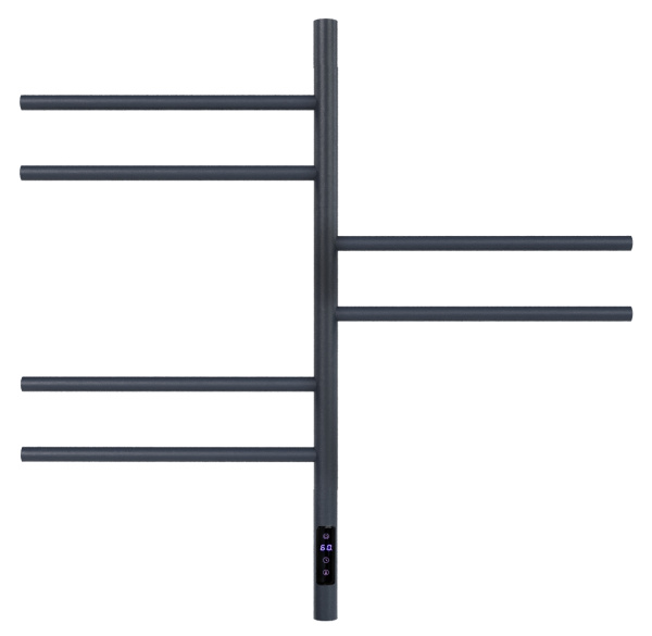 Полотенцесушитель электрический Vincea VTD-1S2CGE 43х80, графит, таймер