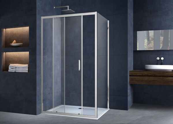 Душевой уголок Alpha VSR-3AL9015CL, 1500*900, хром, стекло прозрачное Душевой уголок Alpha VSR-3AL9015CL, 1500*900, хром, стекло прозрачное