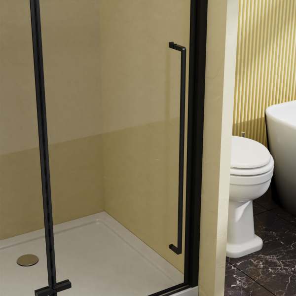 Душевая дверь Slim-N VDPH-5SN900CLB, 900, черный, стекло прозрачное Душевая дверь Slim-N VDPH-5SN900CLB, 900, черный, стекло прозрачное