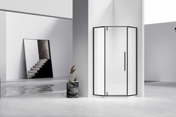 Душевой уголок Slim-N VSP-4SN900CLB, 900*900, черный, стекло прозрачное Душевой уголок Slim-N VSP-4SN900CLB, 900*900, черный, стекло прозрачное