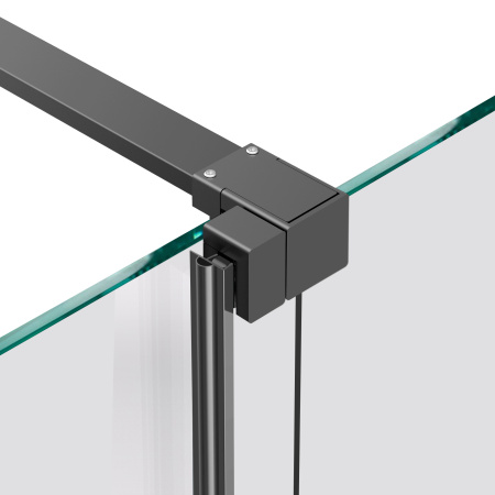 Душевая перегородка Волк-Ин (Walk-In) VSW-1WSL120CGGM, 1200*2000, вороненая сталь, стекло тонированное