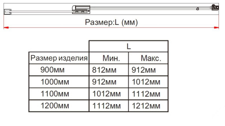 Душевая дверь Экстра (Extra) VDP-1E8090CG, 800/900, хром, стекло тонированное