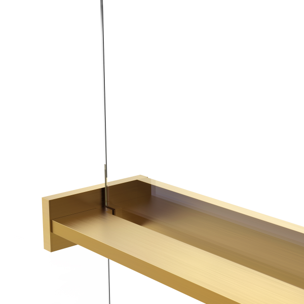 Душевая перегородка Walk-In VSW-1HR100MRG, 1000*2000, матовый золотой, стекло зеркальное Душевая перегородка Walk-In VSW-1HR100MRG, 1000*2000, матовый золотой, стекло зеркальное