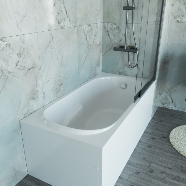 Ванна акриловая Vincea VBT-2A150-LG с ножками 1500*750*470, пристенная, цвет белый