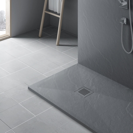 Поддон для душа из искусственного камня VST-4SR9090G, 900*900*25, серый