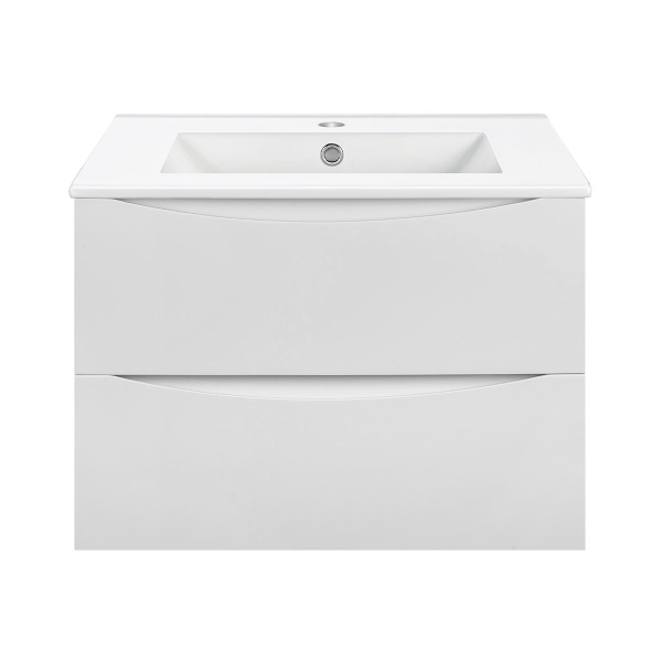 База под керамическую раковину Mia 600 подвесная, 2 выкатных ящика soft close, G.White