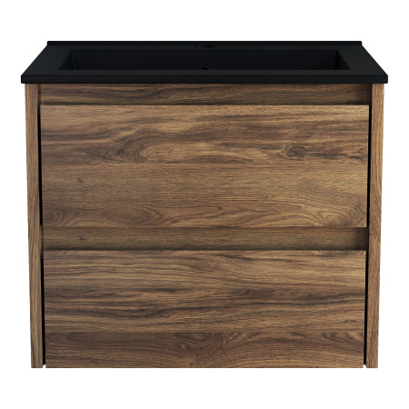 База под раковину Джио (Gio) 600 подвесная, 2 выкатных ящика микролифт, Дуб Чарльстон (C.Oak)