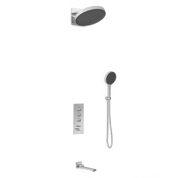 Душевой комплект Inspire VSFW-433TI3CH встраиваемый, термостатический, трехрежимный, хром