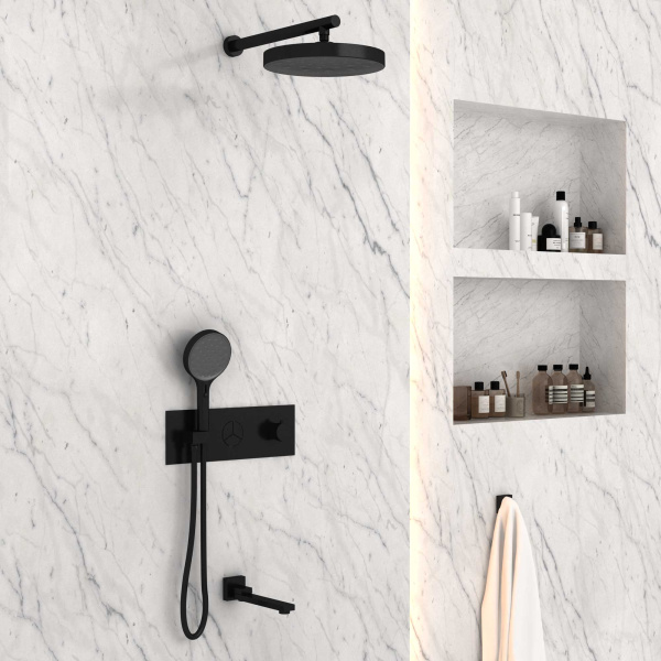 Душевой комплект Inspire VSFW-432TI2MB встраиваемый, черный