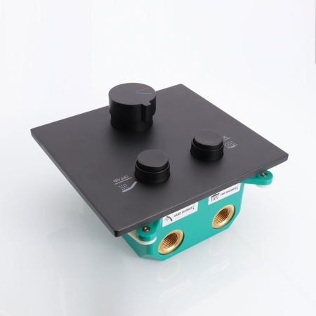 Встраиваемый смеситель для душа VSCV-421MB двухфункциональный, черный