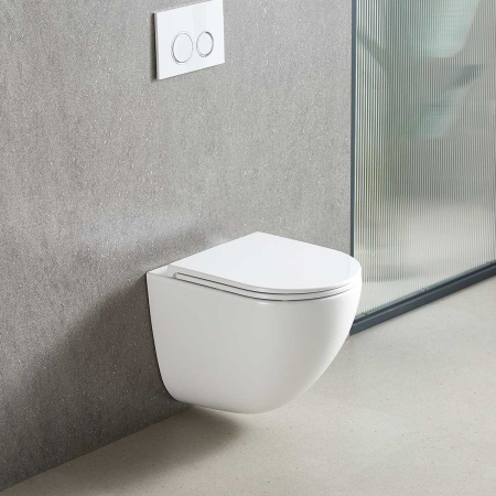 Унитаз подвесной Bien VT1-51T Tornado, цвет белый, ультратонкое soft-close сиденье