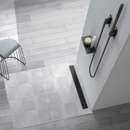 Душевой лоток SAY OPTIMA 601.60.B.M.S.DUZ, 60 см, матовый черный