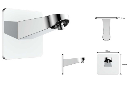 Душевой комплект Инспаер (Inspire) VSFW-3I21MT3CH встраиваемый, термостатический, двухрежимный, хром