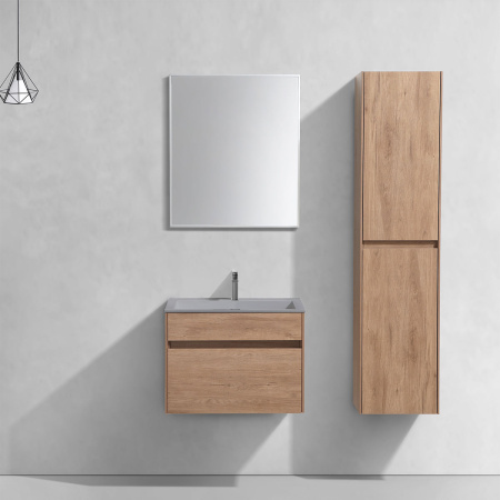 База под раковину Кьяра (Chiara) 600 подвесная, 1 выкатной ящик микролифт, Натуральный дуб (N.Oak)