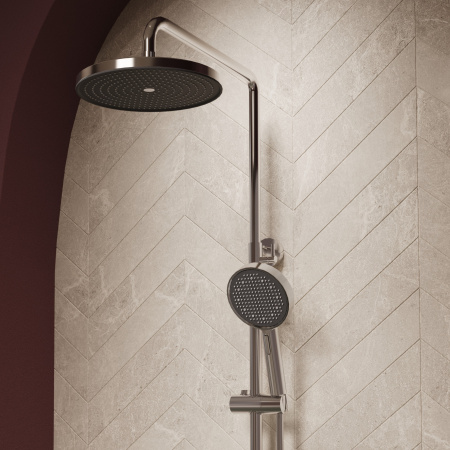 Душевая стойка ТГ (TG) VSFS-5TG1CH с изливом, хром