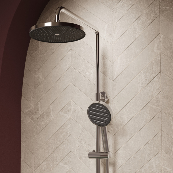 Душевая стойка ТГ (TG) VSFS-5TG1CH с изливом, хром