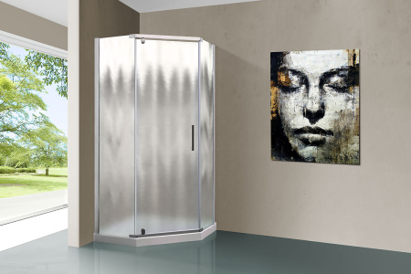 Душевой уголок Стреса (Stresa) VSP-1S900CH, 900*900, хром, стекло шиншилла