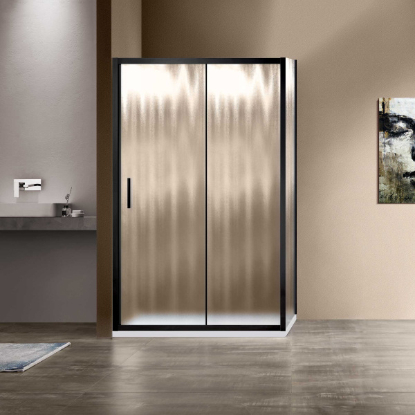 Душевой уголок Garda VSR-1G9012CHB, 1200*900, черный, стекло шиншилла Душевой уголок Garda VSR-1G9012CHB, 1200*900, черный, стекло шиншилла