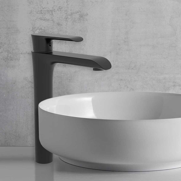 Смеситель для раковины Esse VBF-1E2MB однорычажный, черный