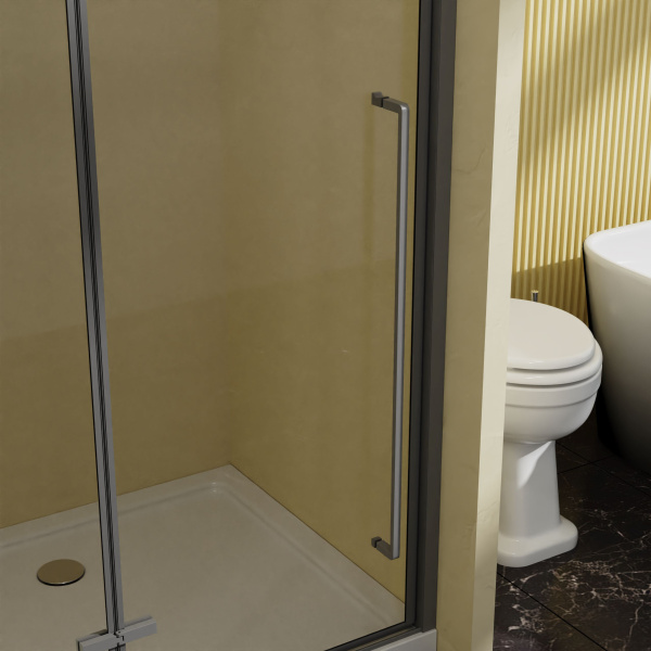 Душевая дверь Slim-N VDPH-5SN900CLGM, 900, вороненая сталь, стекло прозрачное Душевая дверь Slim-N VDPH-5SN900CLGM, 900, вороненая сталь, стекло прозрачное