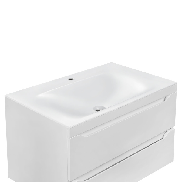 Раковина VCB-1F800W из искусственного камня, цвет белый