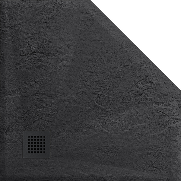 Поддон для душа из искусственного камня VST-4SP1010A, 1000*1000*25, антрацит Поддон для душа из искусственного камня VST-4SP1010A, 1000*1000*25, антрацит