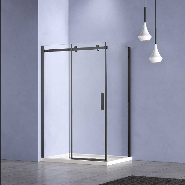 Душевой уголок Como-N VSR-4CN8015CLB, 1500*800, черный, стекло прозрачное Душевой уголок Como-N VSR-4CN8015CLB, 1500*800, черный, стекло прозрачное