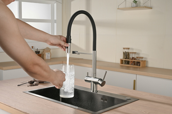 Смеситель для кухни Vincea VKF-120CH, хром