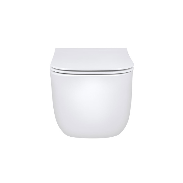 Унитаз подвесной Form VT1-35 безободковый, цвет белый, ультратонкое soft-close сиденье