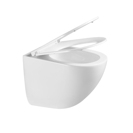 Унитаз подвесной Bien VT1-51T Tornado, цвет белый, ультратонкое soft-close сиденье