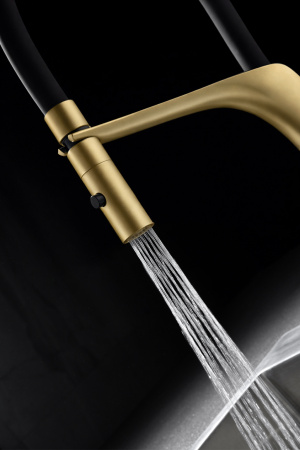 Смеситель для кухни Vincea VKF-115BG, брашированное золото