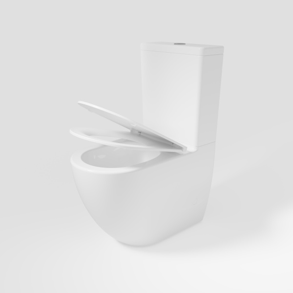 Унитаз-компакт Tornado Globo VT2-14T безободковый, белый, ультратонкое сиденье soft-close, P-trap