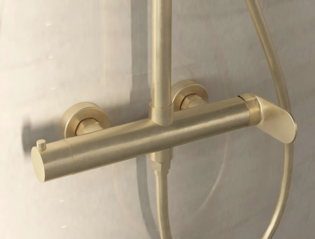 Душевая стойка Рондо (Rondo) VSFS-1R0BG без излива, брашированное золото