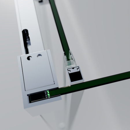 Душевой уголок Софт 2 (Soft 2) VSR-3SO28011CL, 1100*800, хром, стекло прозрачное
